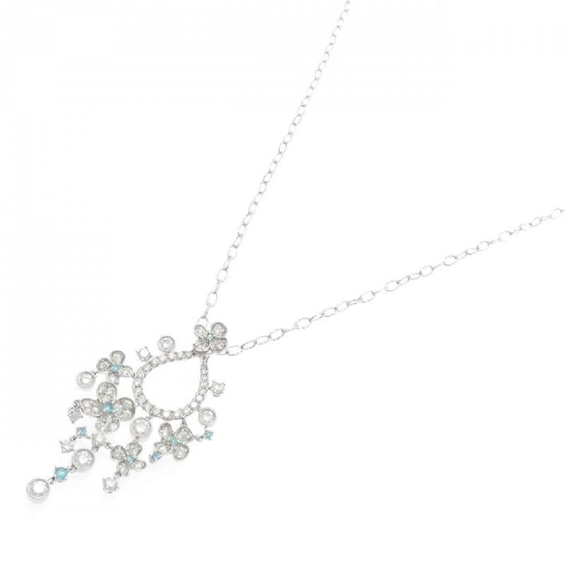 750WG/K18WG Tourmaline Necklace 0.136CT - Hàng hiệu Authentic 850182