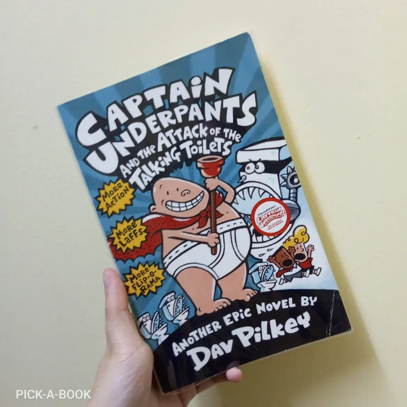 Truyện tranh Tiếng Anh vui nhộn cho trẻ em Captain Underpants: Talking Toilets 992011