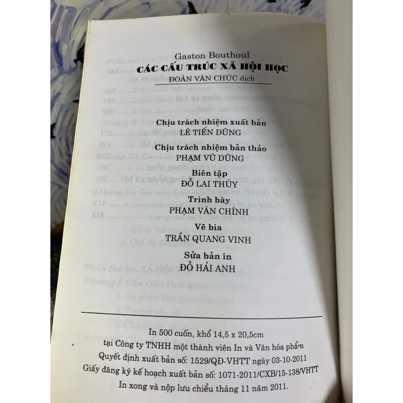 Các Cấu Trúc Xã Hội Học - Gaston Bouthoul 925679