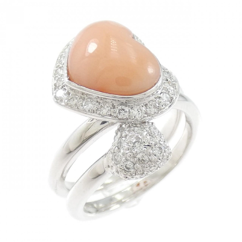 Nhẫn San Hô Hình Trái Tim Ponte Vecchio - Hàng hiệu Chính hãng 837316