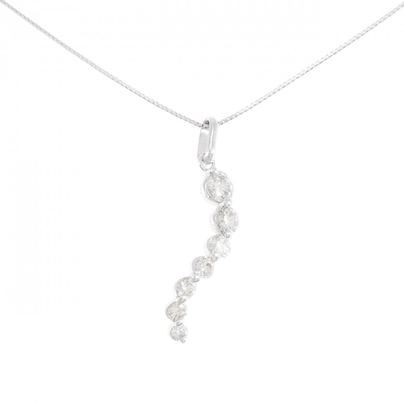 K18WG Dây chuyền kim cương 1.00CT - Hàng hiệu Chính hãng 865980