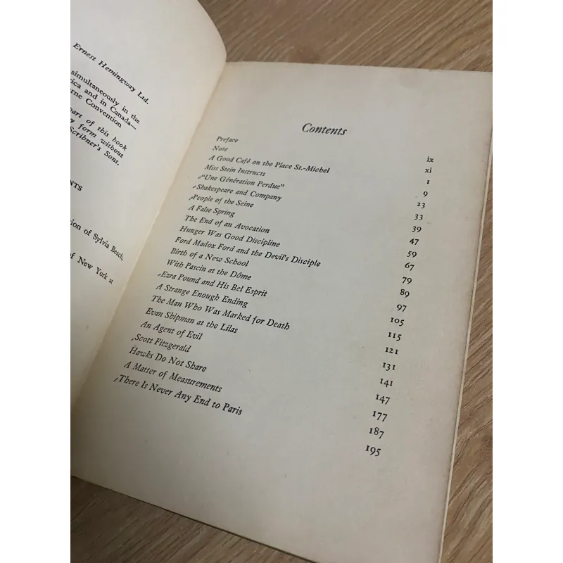 Sách cũ: A Moveable Feast - Ernest Hemingway 971606