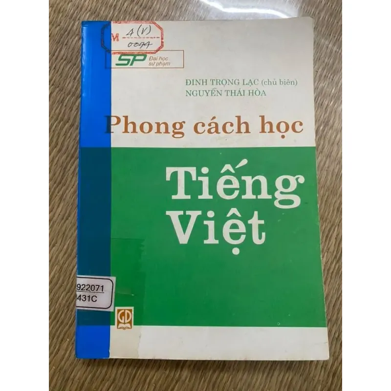 PHONG CÁCH HỌC TIẾNG VIỆT - ĐINH TRỌNG LẠC 789331