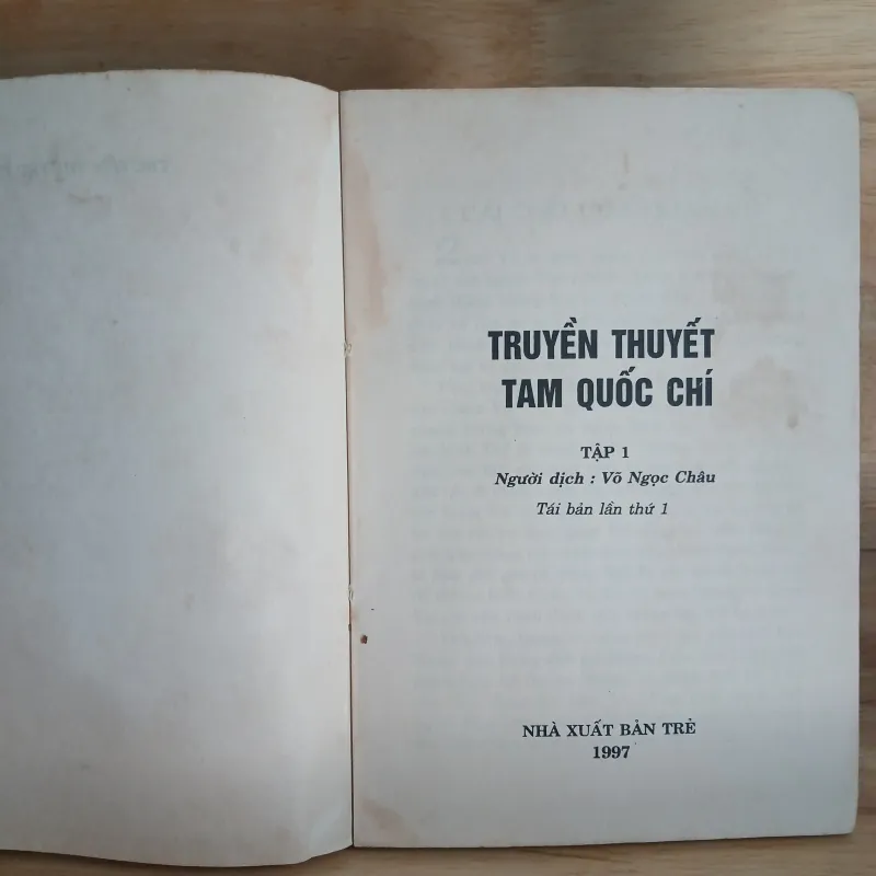 Truyền Thuyết Tam Quốc Chí - Võ Ngọc Châu dịch 996230
