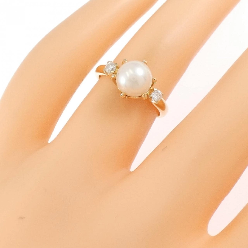 Nhẫn ngọc trai Akoya 4゜C 6.8mm - Hàng hiệu Authentic 837246