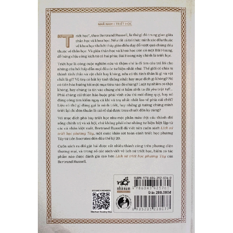 Lịch Sử Triết Học Phương Tây - Tập 3: Triết Học Hiện Đại (Bìa Cứng) - Bertrand Russell 286678