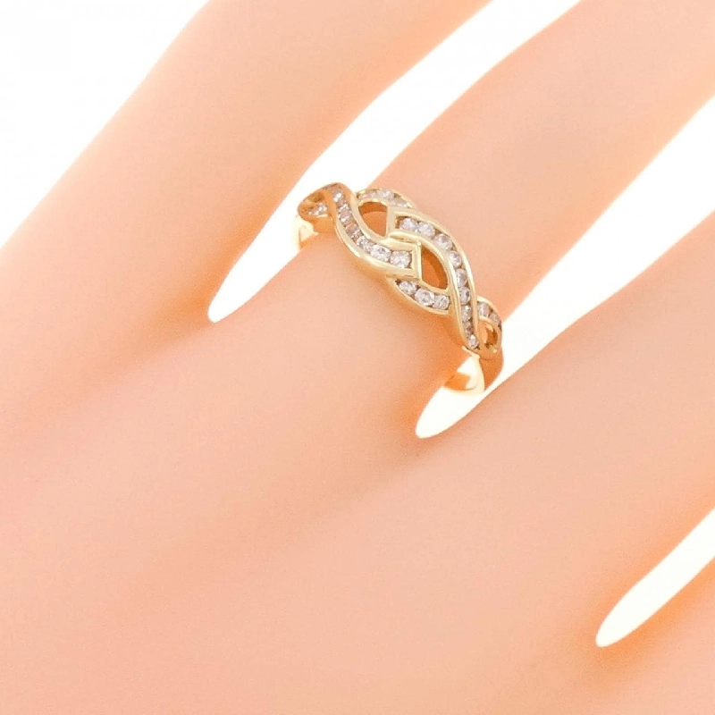 Nhẫn kim cương K18YG 0.24CT 669799