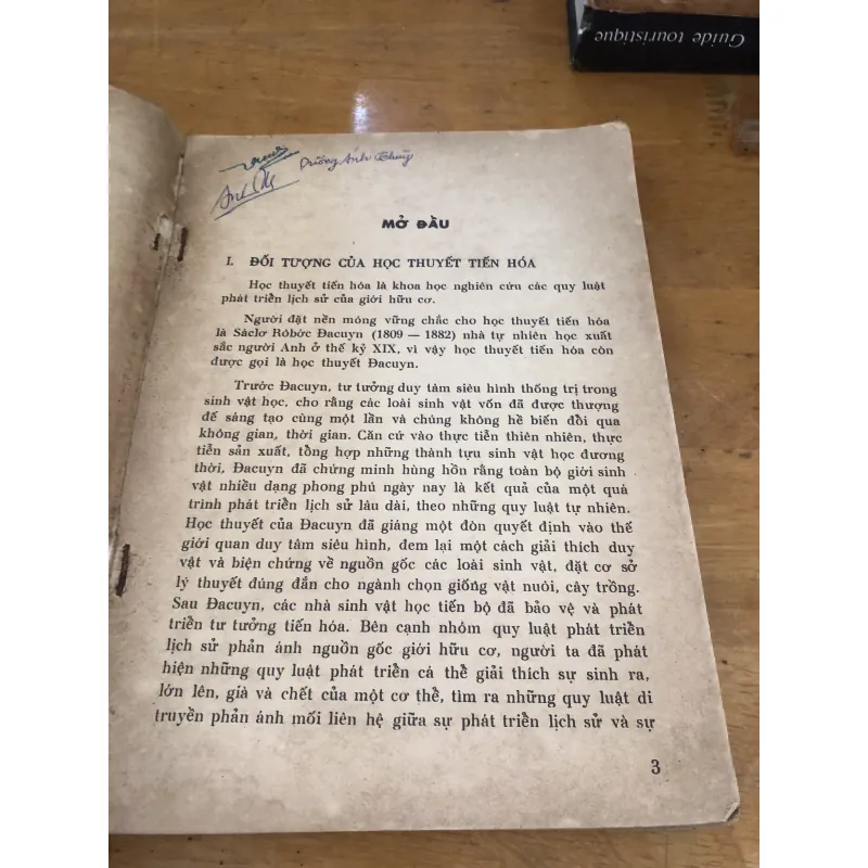 Học thuyết Tiến Hoá tập 1  1030052