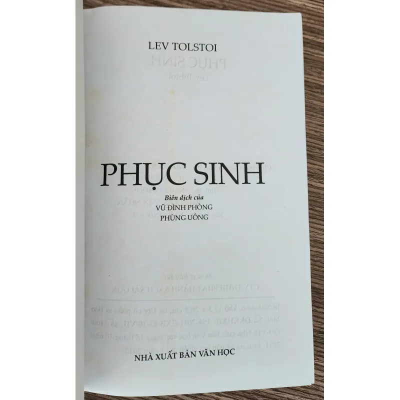 Tác phẩm VH của đại văn hào Lev Tolstoy: PHỤC SINH (800 trang) 1027965