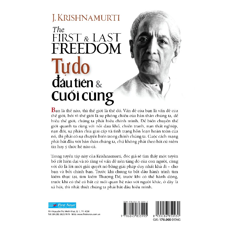 Tự Do Đầu Tiên Và Cuối Cùng - J. Krishnamurti 27770