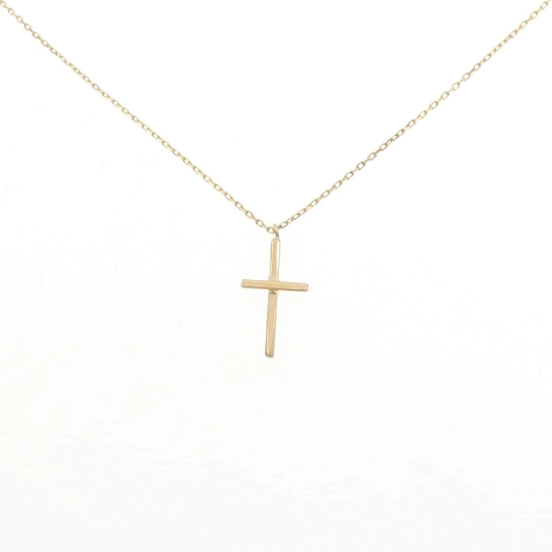 K18YG Dây chuyền hình chữ thập - Hàng hiệu Authentic 861315