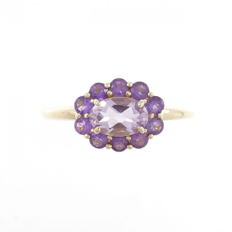 Nhẫn Amethyst K10YG 666372