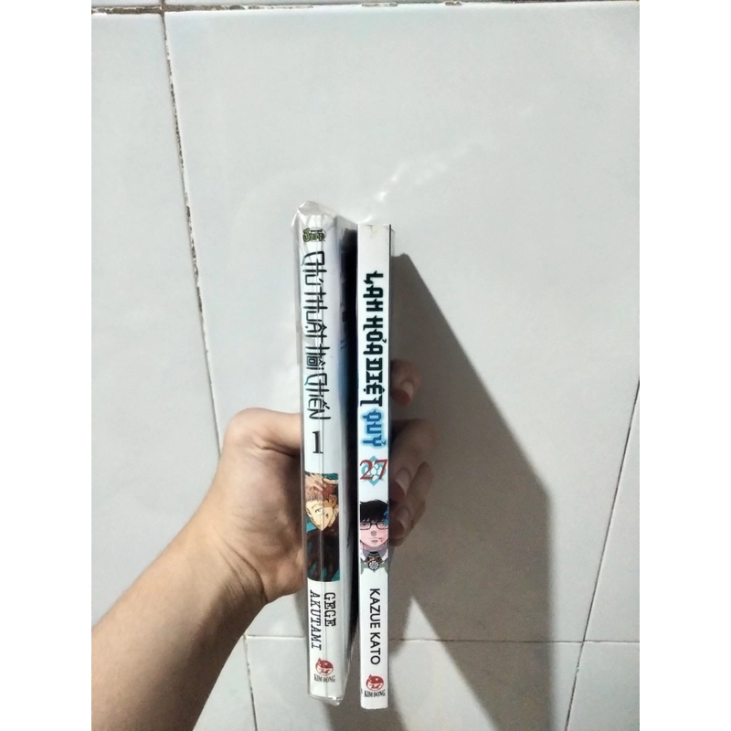 Combo 2 cuốn chú thuật hồi chiến tập 1 & Lam hoả diệt quỷ tập 27 463845