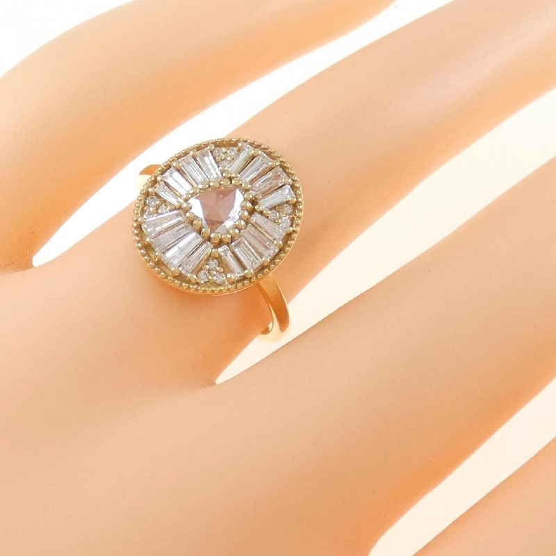 【Sản phẩm mới】Nhẫn kim cương K18YG 0.84CT 672995