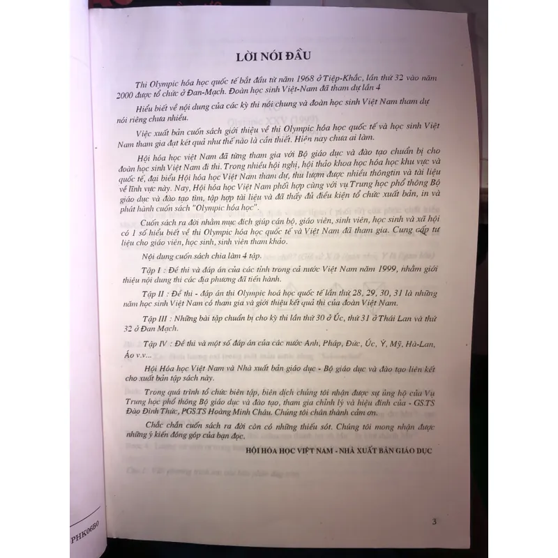 Olympic hoá học Việt Nam và Quốc tế Tập 4 707050