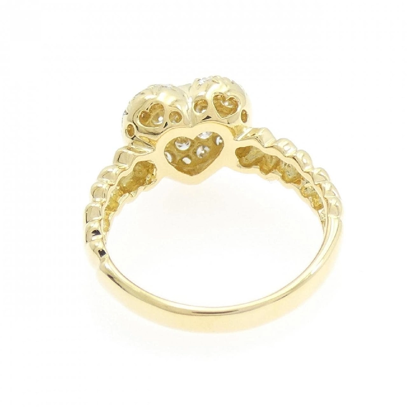 Nhẫn kim cương pavé hình trái tim K18YG 0.50CT - Hàng hiệu chính hãng 846360