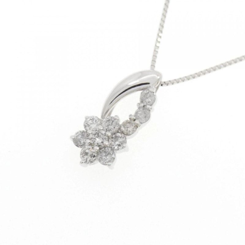 K18WG Hoa Kim Cương Dây Chuyền 0.30CT - Hàng hiệu Chính hãng 865457