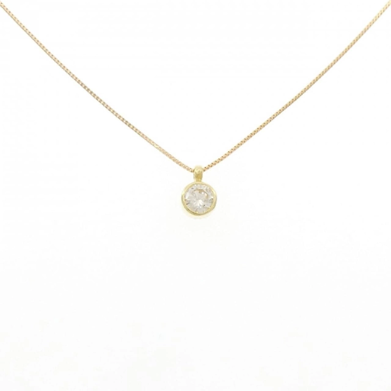 K18YG Solitaire Dây chuyền kim cương 0.304CT - Hàng hiệu Chính hãng 857230