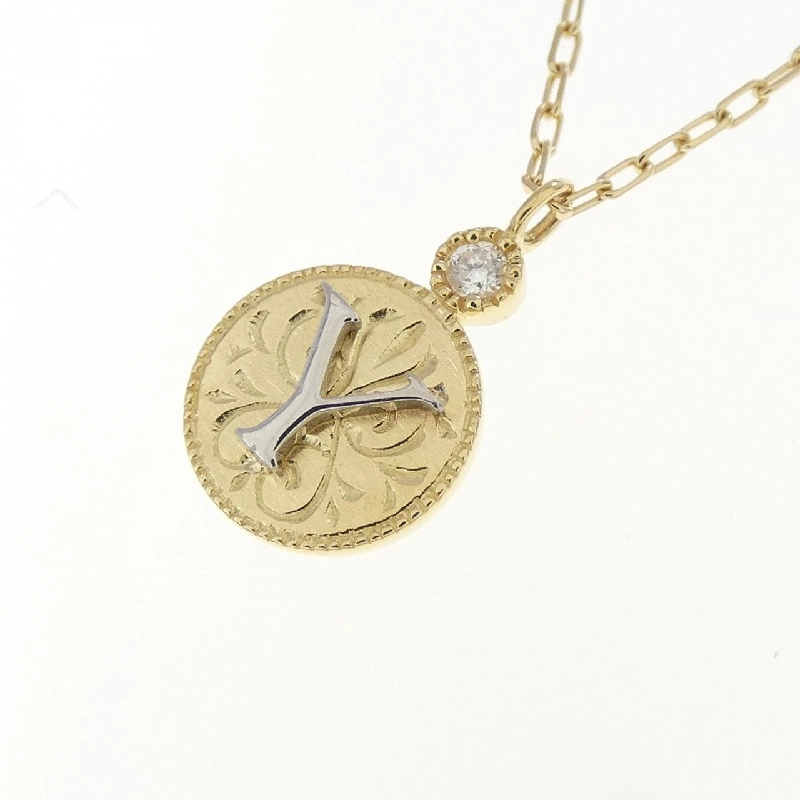 Dây chuyền khắc chữ cái Agat 0.01CT - Hàng hiệu Authentic 840846