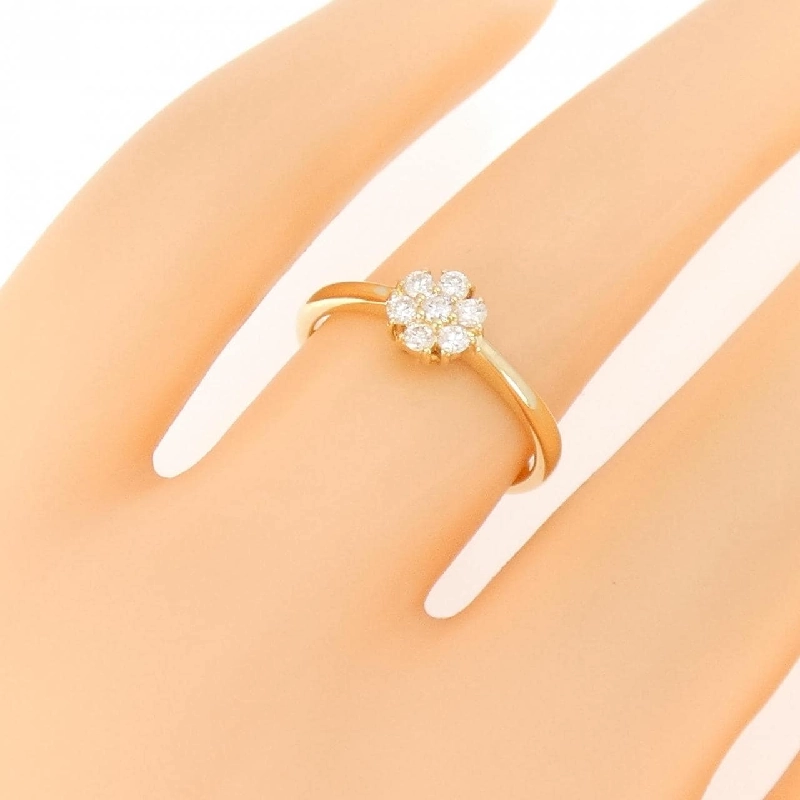 Nhẫn kim cương hoa K18YG 0.15CT - Hàng hiệu Authentic 856292