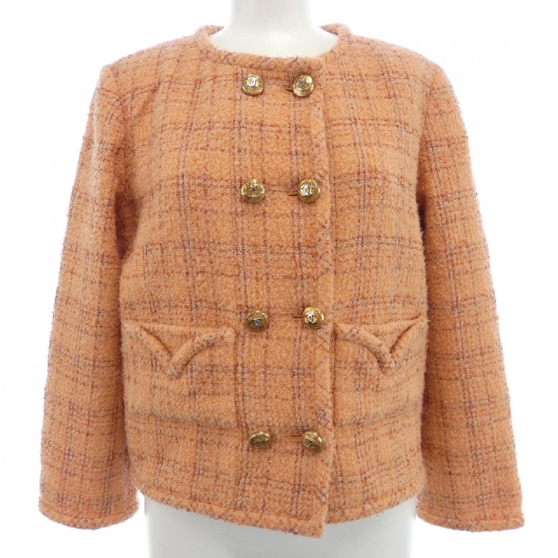 Áo khoác không cổ CHANEL - Hàng hiệu Authentic 633573