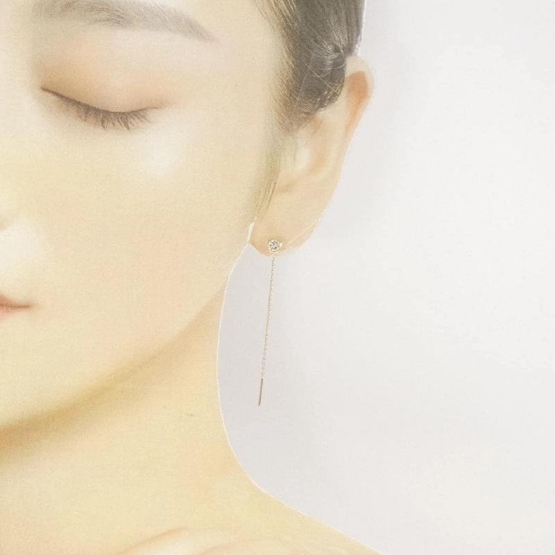 K18YG Bông tai kim cương 0.31CT một bên - Hàng hiệu Chính hãng 870833