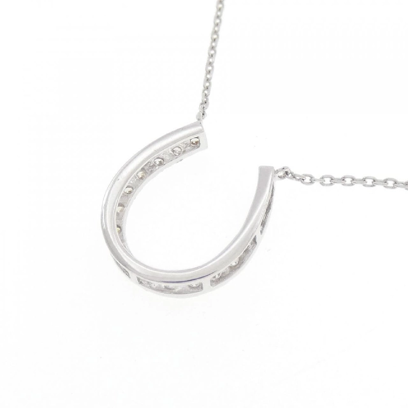 K18WG Móng ngựa Dây chuyền kim cương 0.14CT - Hàng hiệu Chính hãng 858283