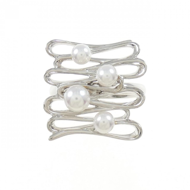 Nhẫn ngọc trai Akoya K18WG 673645