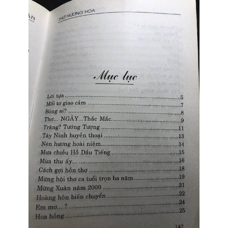 Thơ hương hoa 2000 mới 70% ố bẩn nhẹ Phan Phụng Văn HPB0906 SÁCH VĂN HỌC 915028