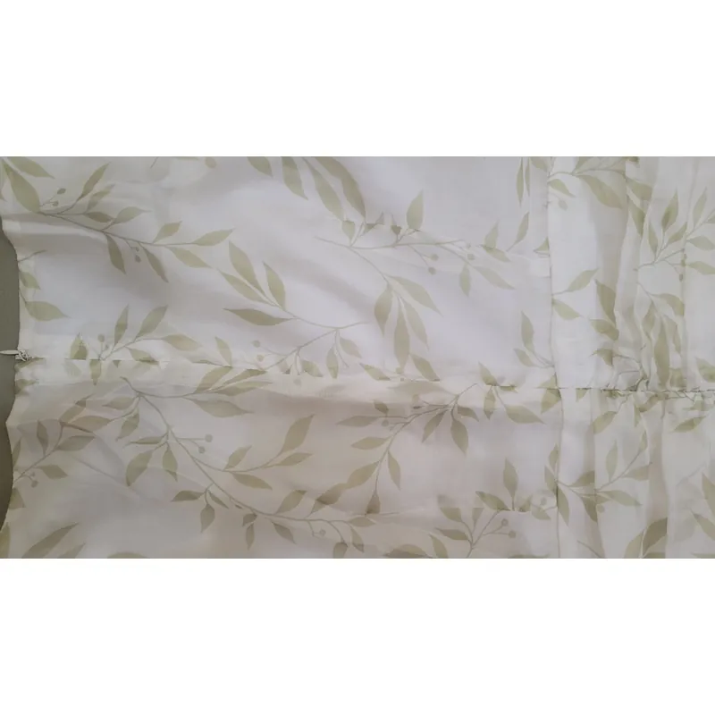 Đầm tơ họa tiết lá xanh 713669