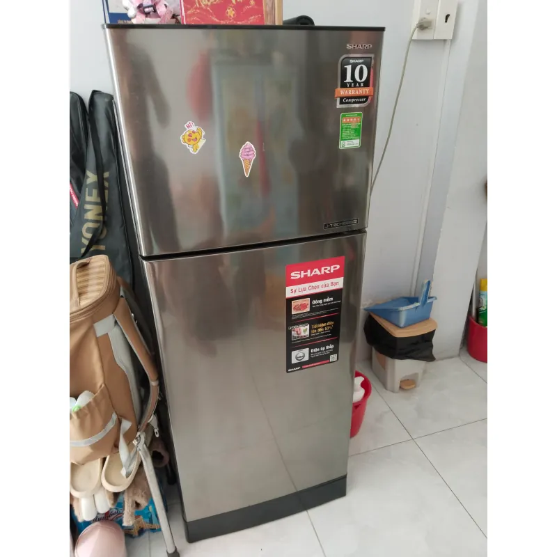Tủ Lạnh Sharp Inverter 196 Lít SJ-X201E-DS-SL 2 ngăn 80% 752796