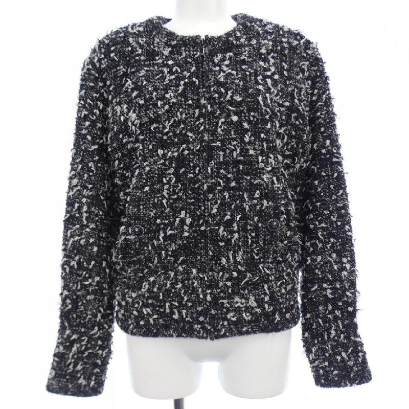 【Mã giảm giá】Áo khoác không cổ CHANEL 636810