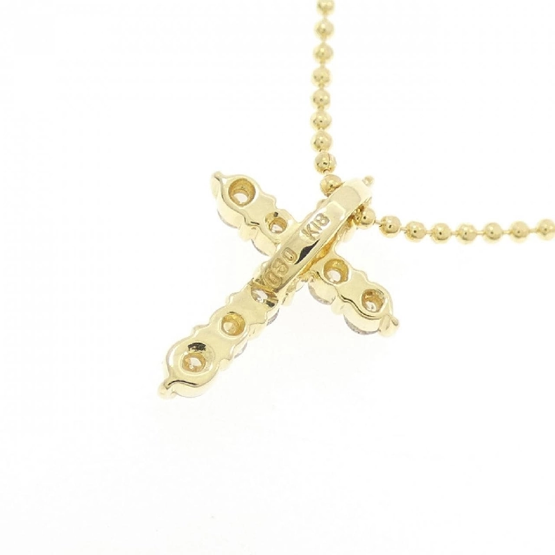 K18YG Dây chuyền kim cương hình chữ thập 0.30CT - Hàng hiệu Chính hãng 856721