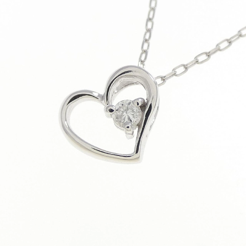 K10WG Dây chuyền kim cương hình trái tim 0.03CT - Hàng hiệu Chính hãng 857326