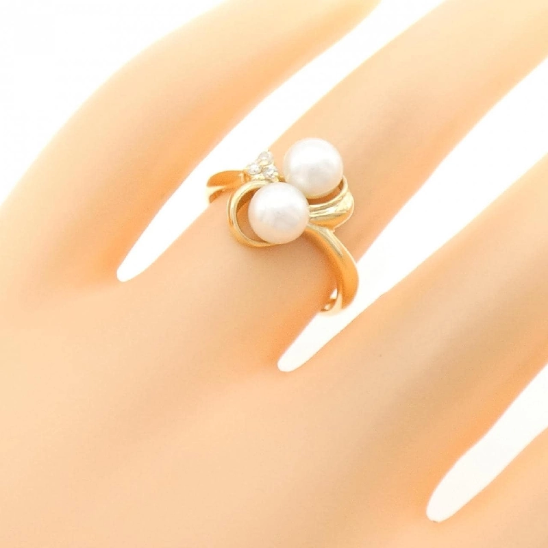 Nhẫn ngọc trai Akoya K18YG 671440