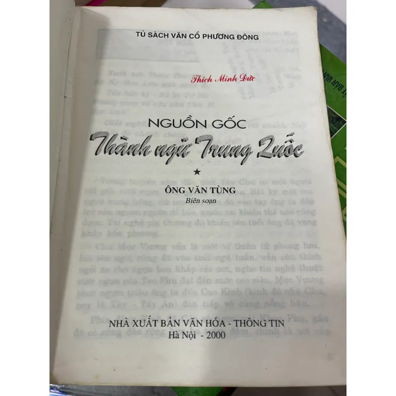 NGUỒN GỐC THÀNH NGỮ TRUNG QUỐC - VĂN TÙNG  1041735