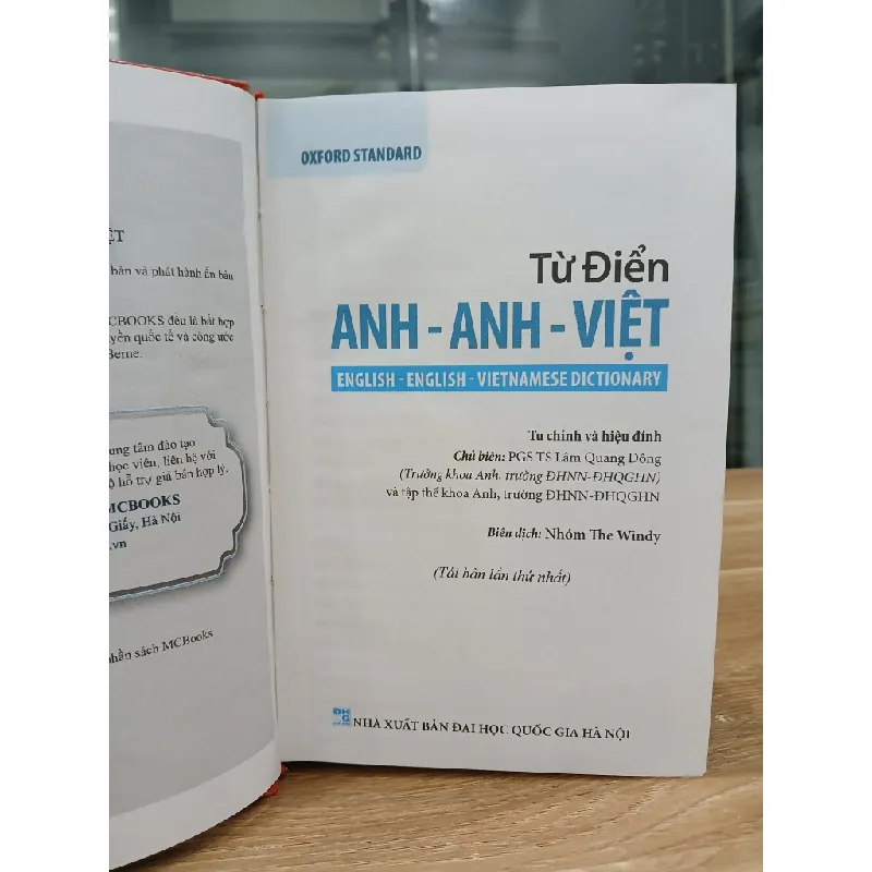 Từ điển Anh – Việt, Việt – Anh – Oxford Standard 560863