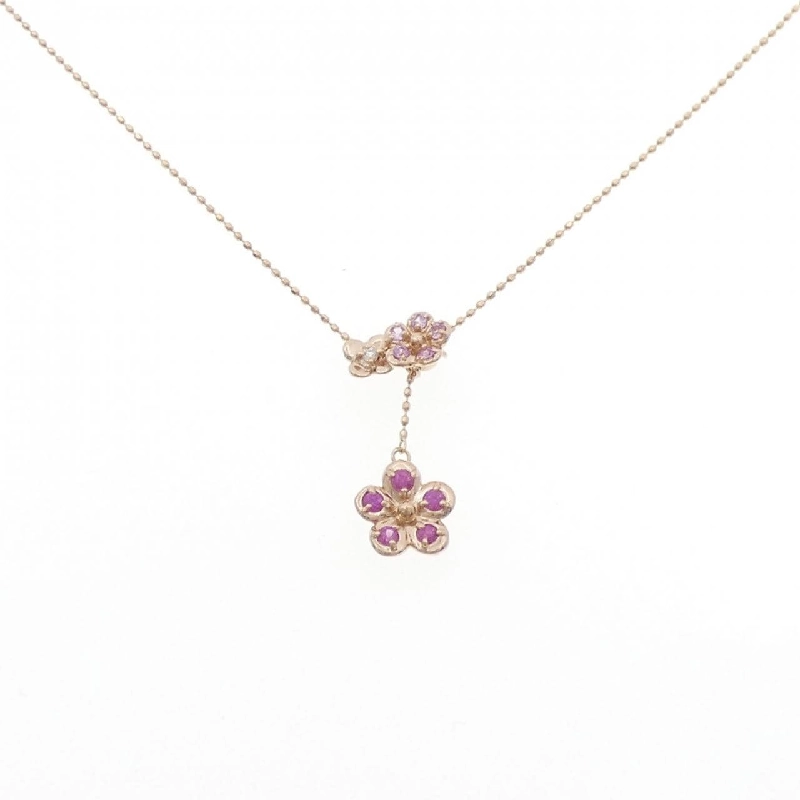 K14PG/K18PG Hoa Hồng Ruby Dây Chuyền - Hàng hiệu Chính hãng 858607