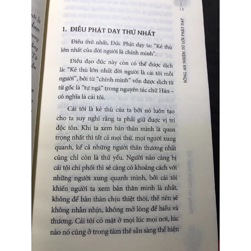 Sống an nhiên từ lời Phật dạy 2021 mới 85% bẩn bụi Thích Nhật Từ HPB2306 SÁCH KỸ NĂNG 916026