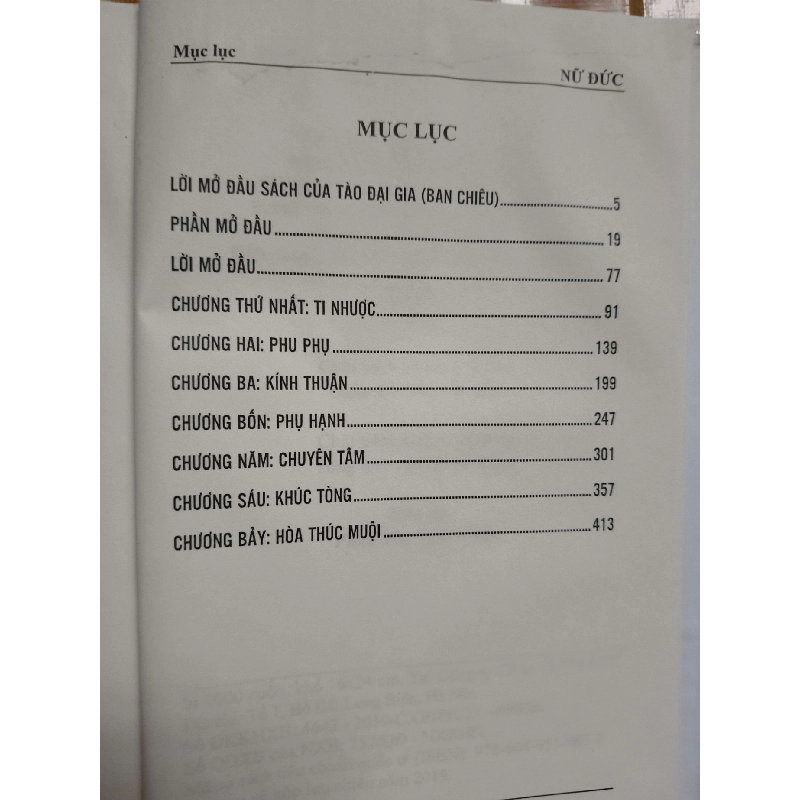 Nữ đức L7 - 2019 - 457 trang (ẩm rìa trên) LỊCH SỬ - CHÍNH TRỊ - TRIẾT HỌC ANTQ2012-195 921439