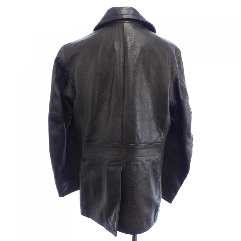 Áo khoác da Kentner Leather Pea Coat - Hàng hiệu Authentic 888699