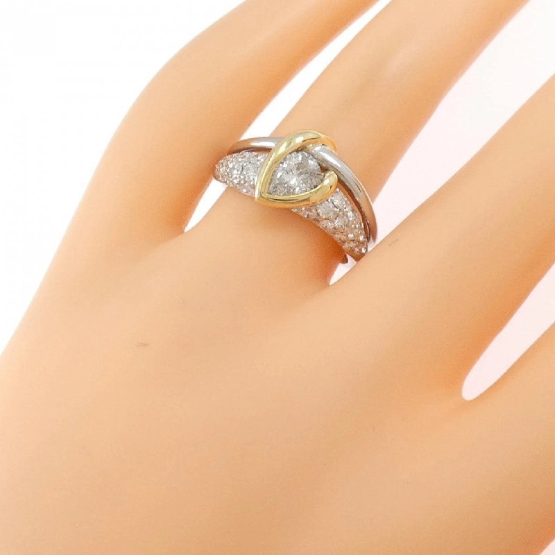 Nhẫn kim cương PT900/K18YG 0.58CT - Hàng hiệu Authentic 853710