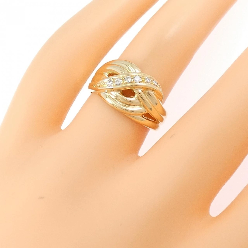 Nhẫn kim cương K18YG 0.12CT - Hàng hiệu Authentic 847834