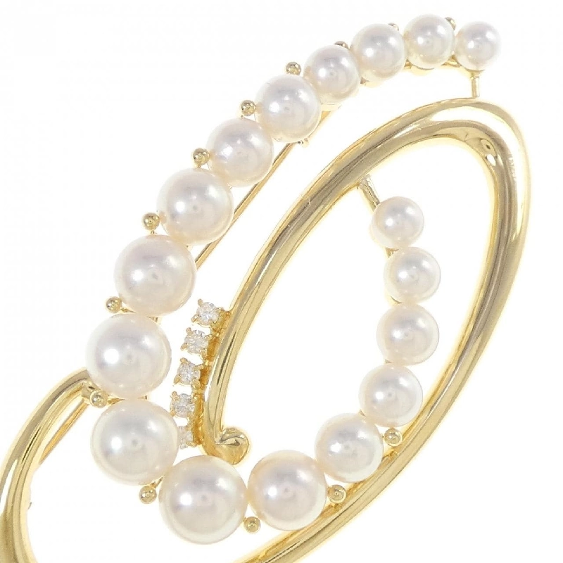 K18YG Ngọc trai Akoya Brooch - Hàng hiệu Chính hãng 873790
