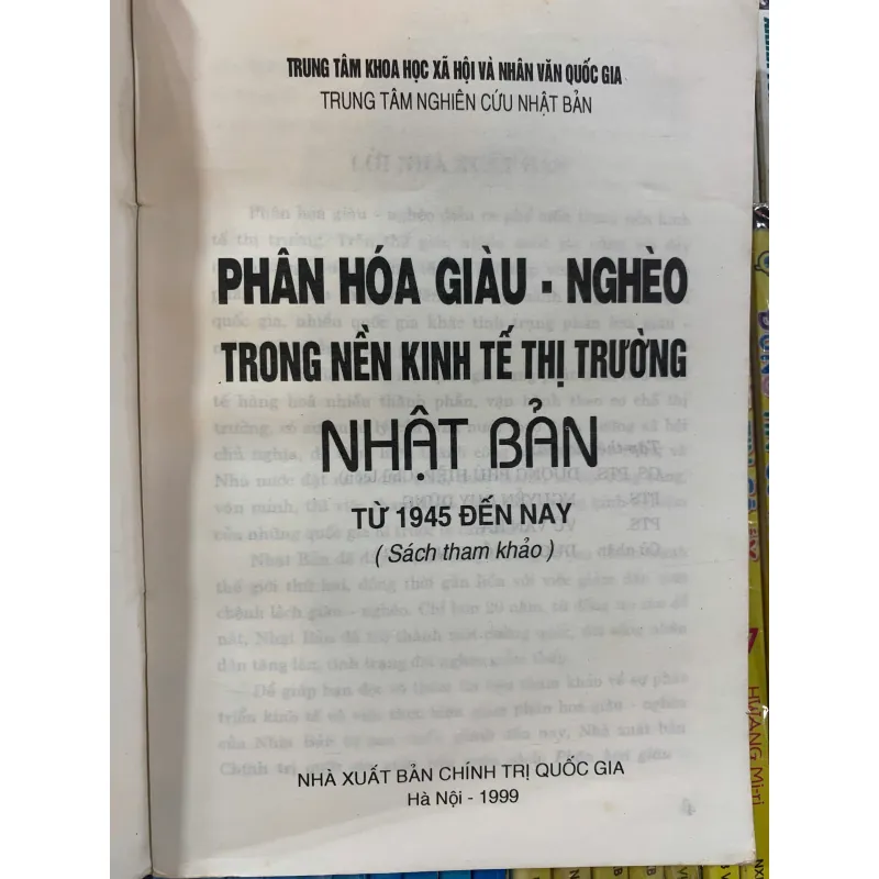PHÂN HÓA GIÀU NGHÈO TRONG NỀN KINH TẾ THỊ TRƯỜNG NHẬT BẢN TỪ 1945 ĐẾN NAY 1011420
