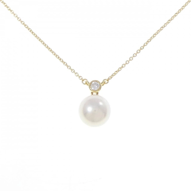 K18YG Ngọc trai Akoya Dây chuyền 8mm - Hàng hiệu Chính hãng 856856