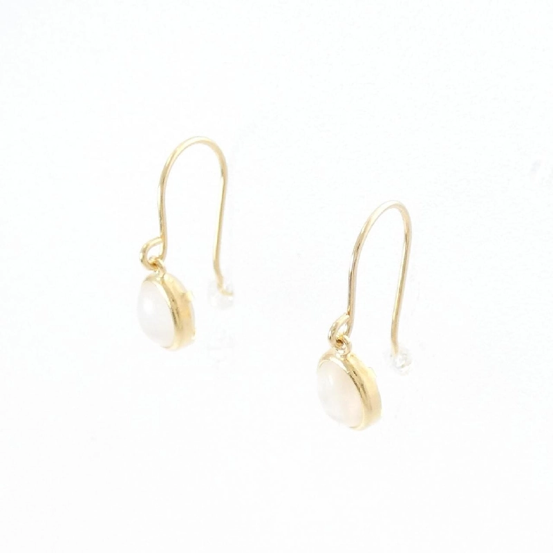 K18YG Đá mặt trăng Bông tai - Hàng hiệu Chính hãng 871959