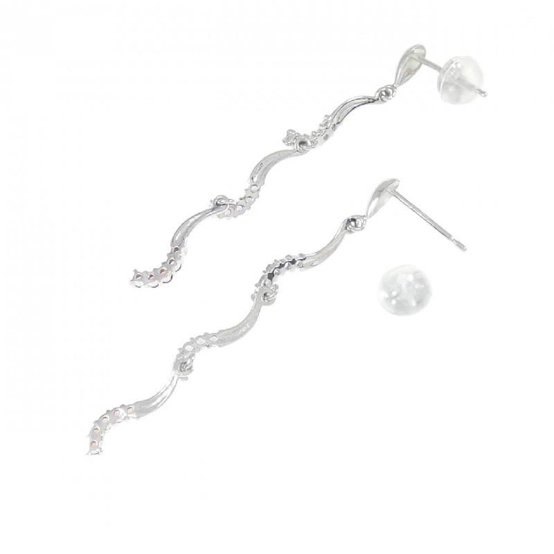 K18WG Đá màu Bông tai - Hàng hiệu Chính hãng 871277