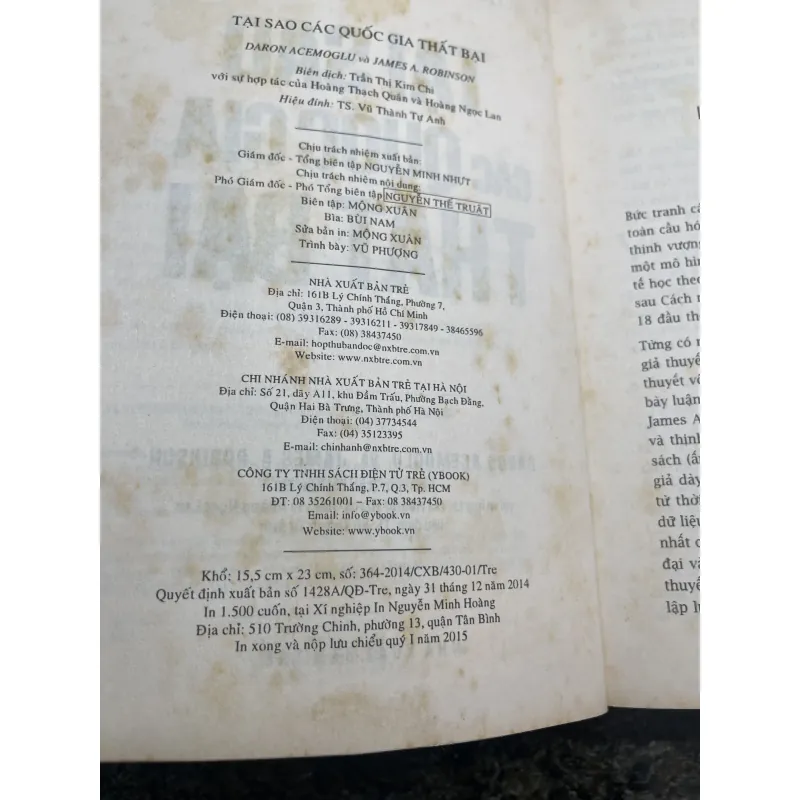 Tại sao các quốc gia thất bại Daron Acemoglu và James A. Robinson XB2015 754658