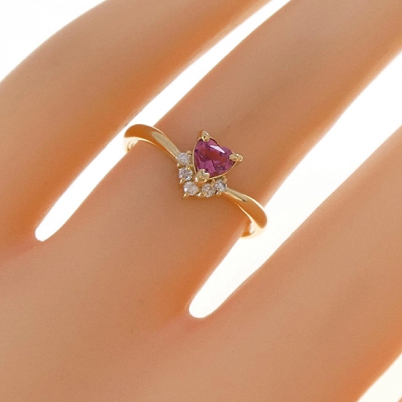 Nhẫn Tourmaline Hình Trái Tim K18YG - Hàng hiệu Chính hãng 854886